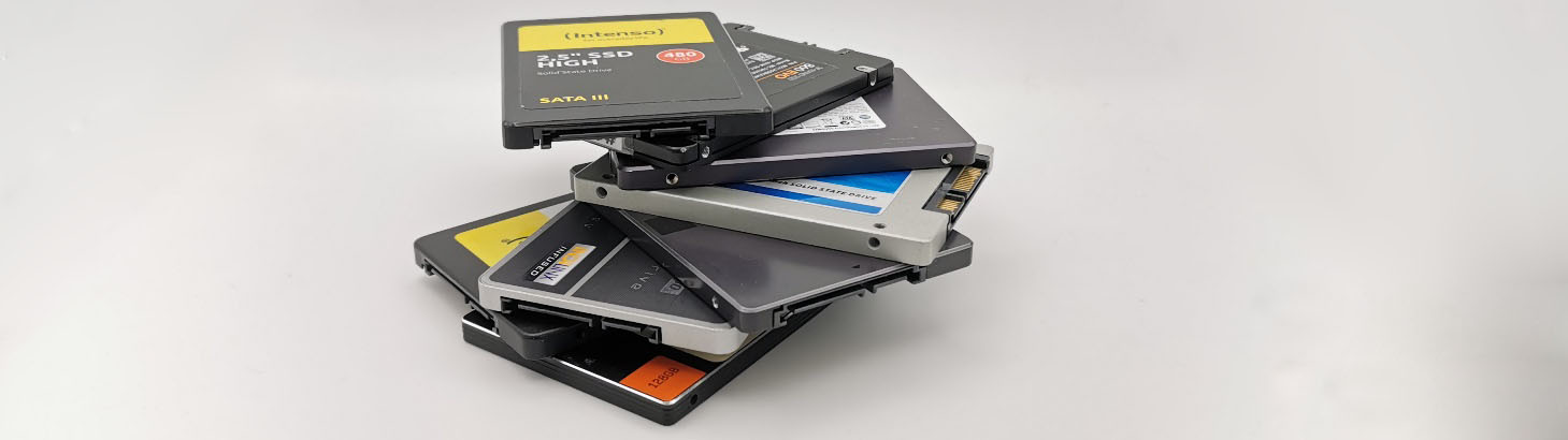 stapel von ssds zur Datenrettung